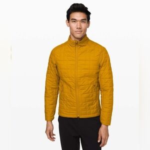 NWT Lululemon Men's Orange Quilted Sky Loft Jacket Size Medium